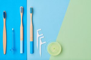 tooth brush and tooth floss